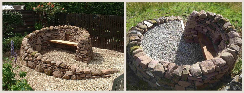 unique, hand-crafted drystone features, scotland